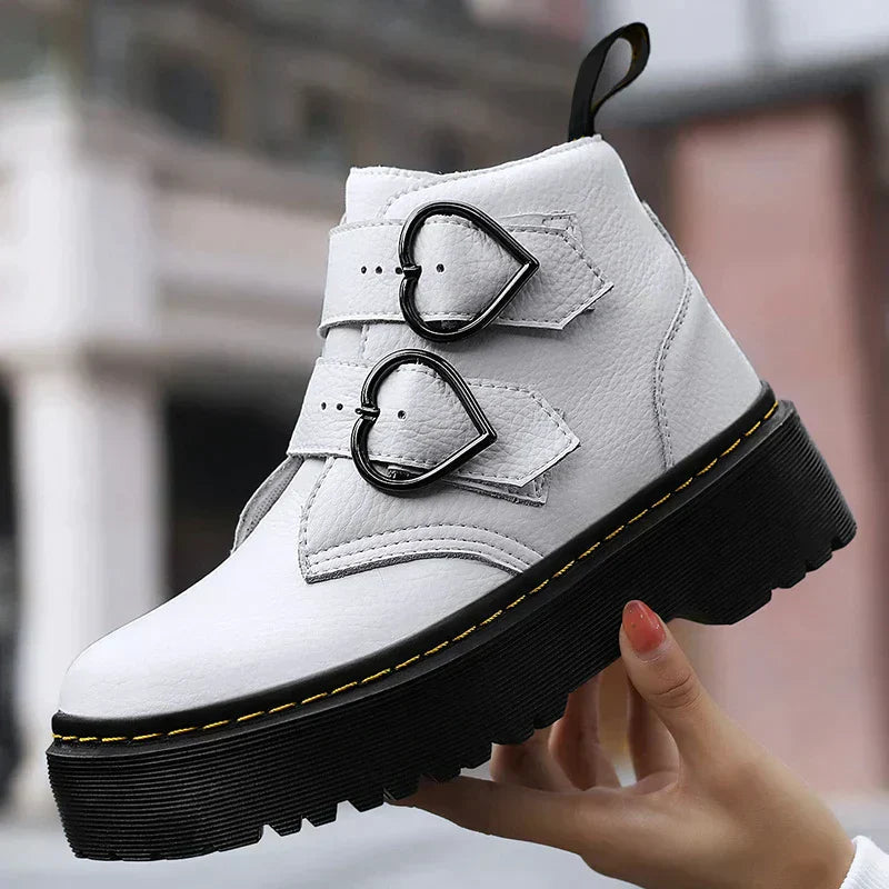 Damen Stiefeletten Dickesohlig