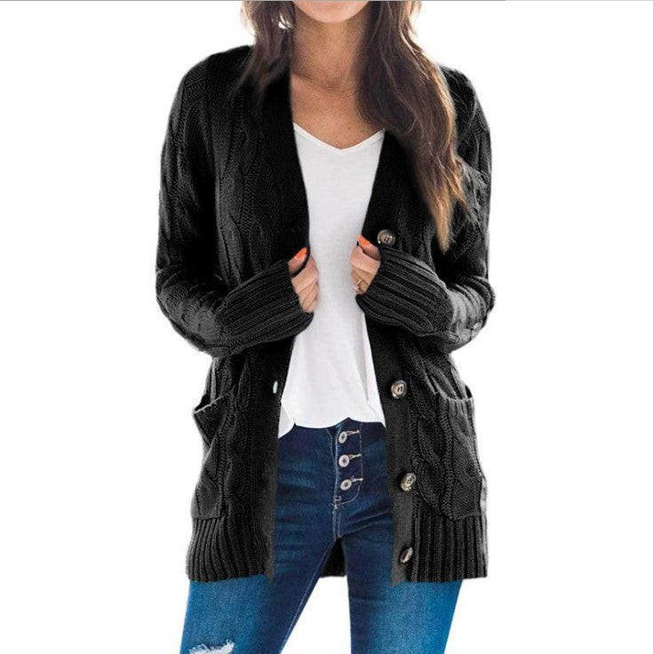 Damen Cardigan Langarm Vielseitig Norvielle
