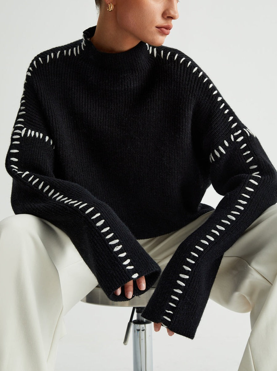 Damen Übergröße Pullover Lässiger Schnitt - Norvielle