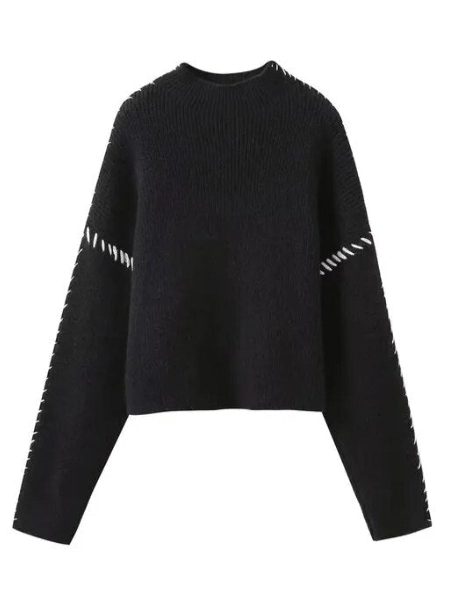 Damen Oversized Pullover Lässiger Schnitt