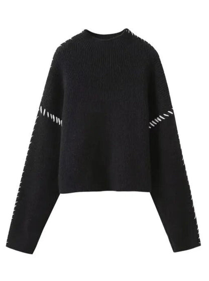Damen Oversized Pullover Lässiger Schnitt