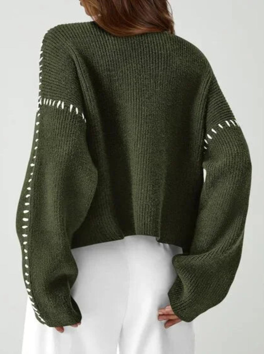 Damen Oversized Pullover Lässiger Schnitt