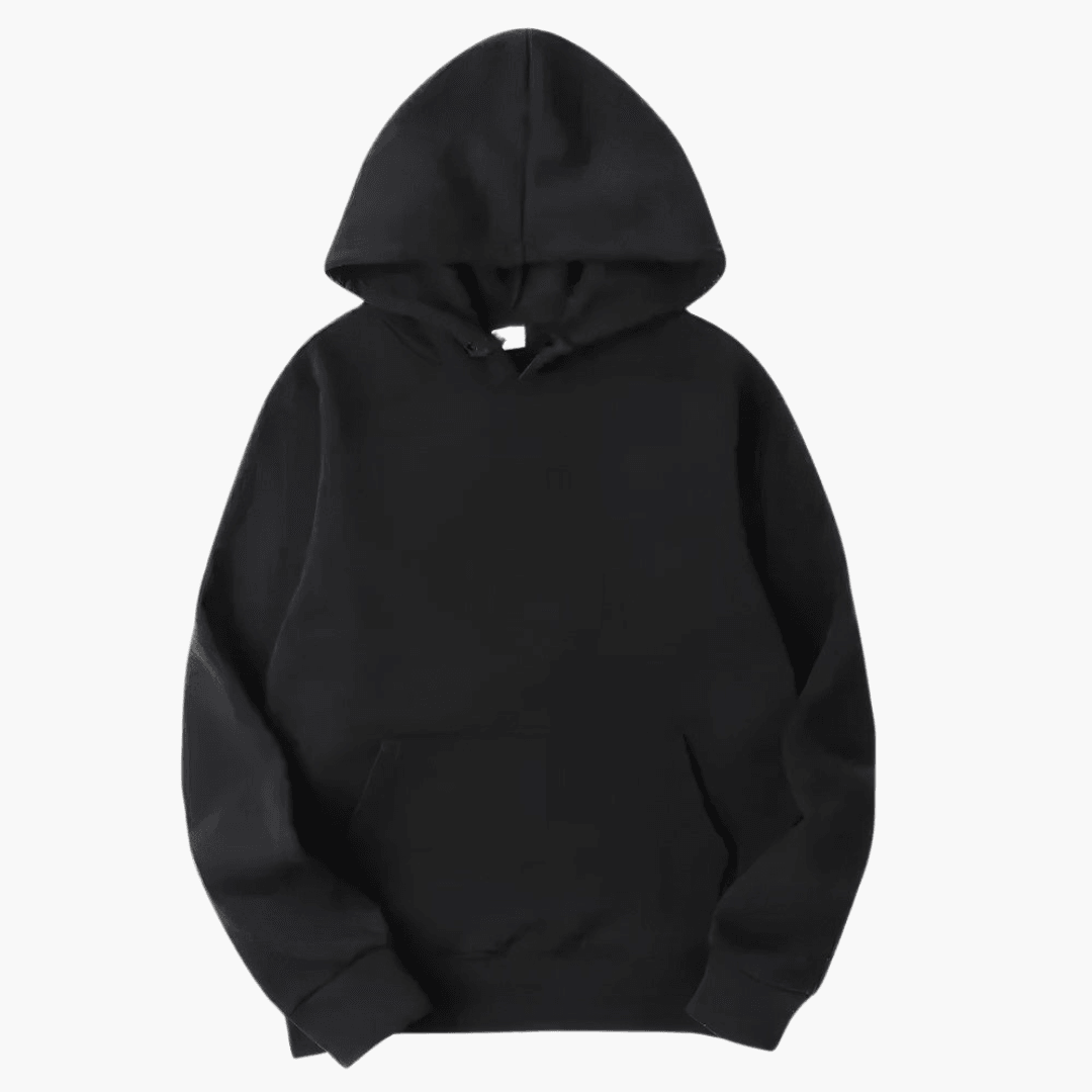 Herren Pullover Hoodie Casual Baumwolle Schwarz - Norvielle