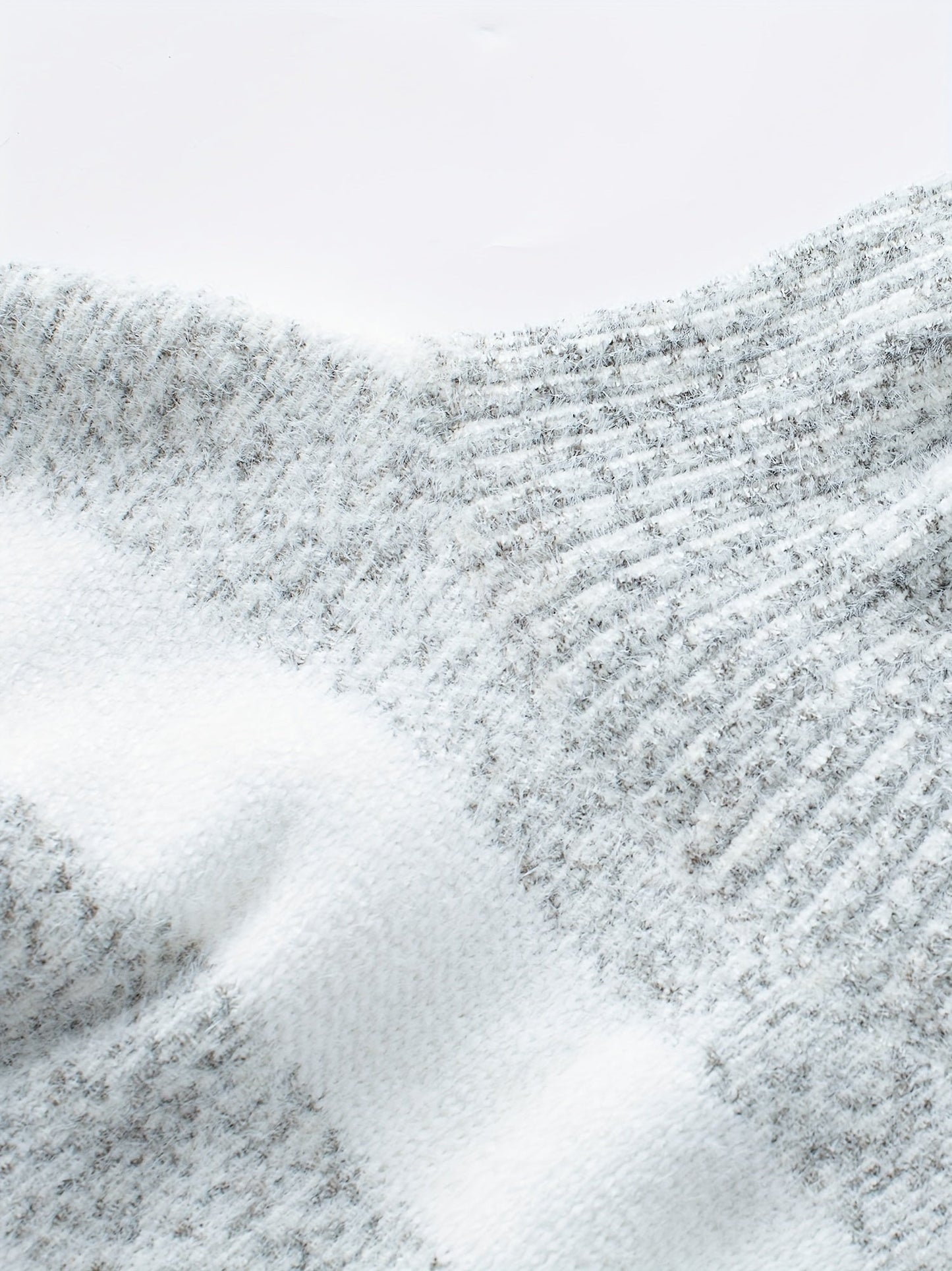 Norvielle Damen Rollkragenpullover Gestreift Langärmlig
