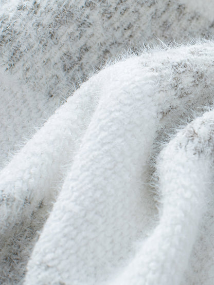 Norvielle Damen Rollkragenpullover Gestreift Langärmlig