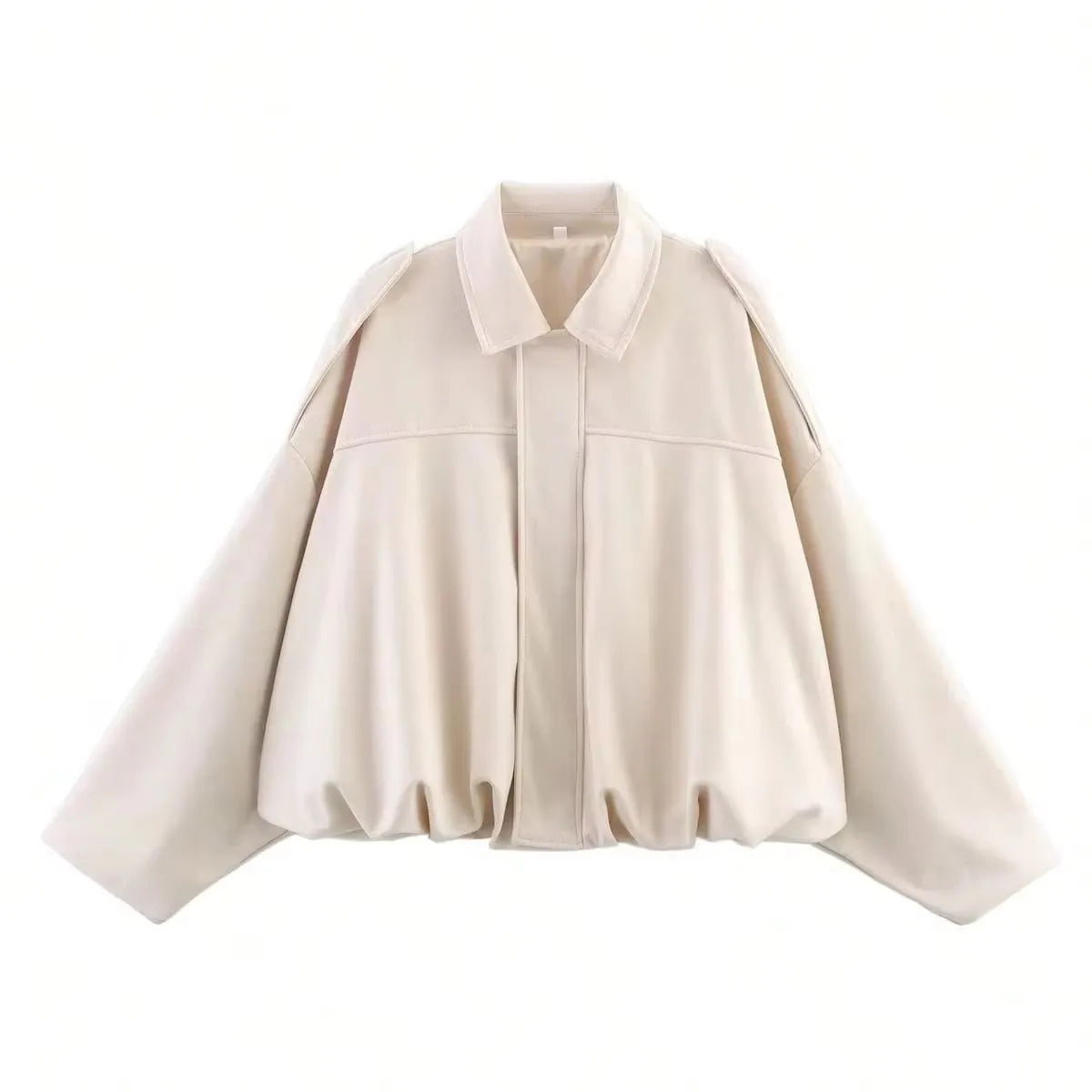 Damen Lederjacke Grün Vintage Optik