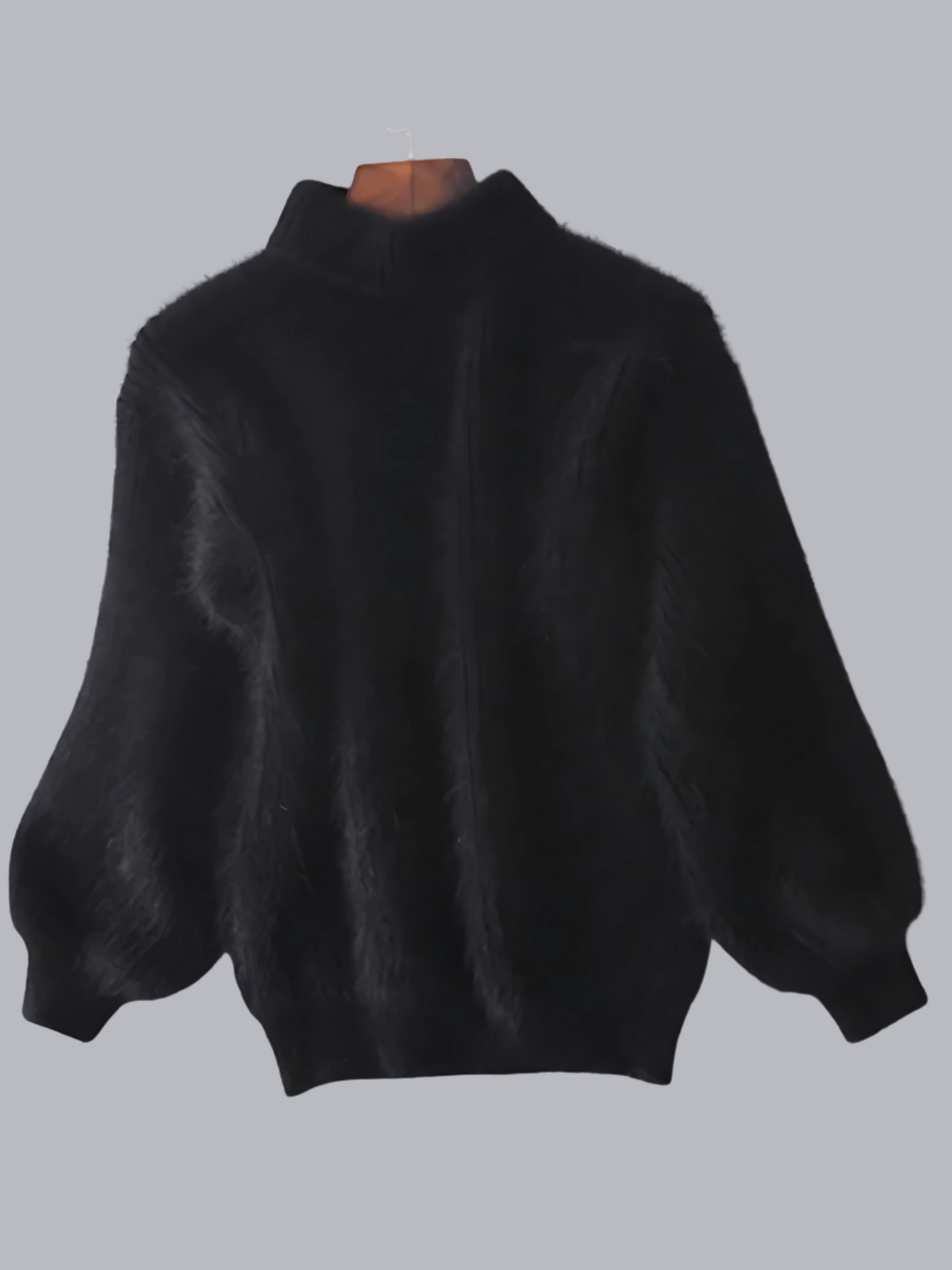 Damen Pullover Angora Lässig Beige