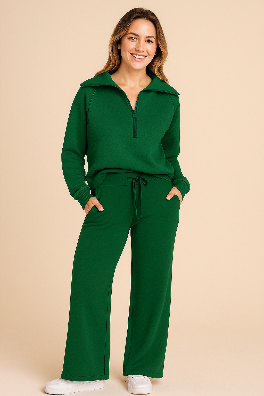 Damen Trainingsset Zweiteilig Weite Hose