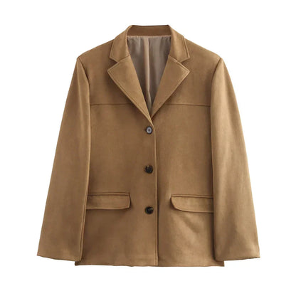 Damen Lederjacke Vintage Stil