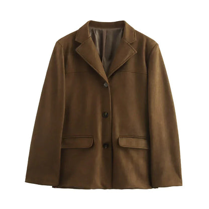 Damen Lederjacke Vintage Stil