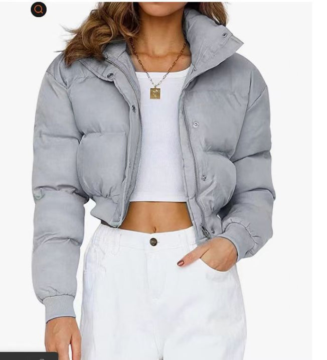 Damen Winterjacke Pufferjacke Mit Kapuze - Norvielle