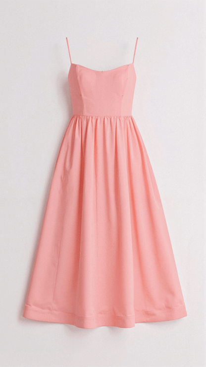 Damen A-Linien-Midikleid Ascot-Stil