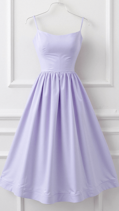 Damen A-Linien-Midikleid Ascot-Stil