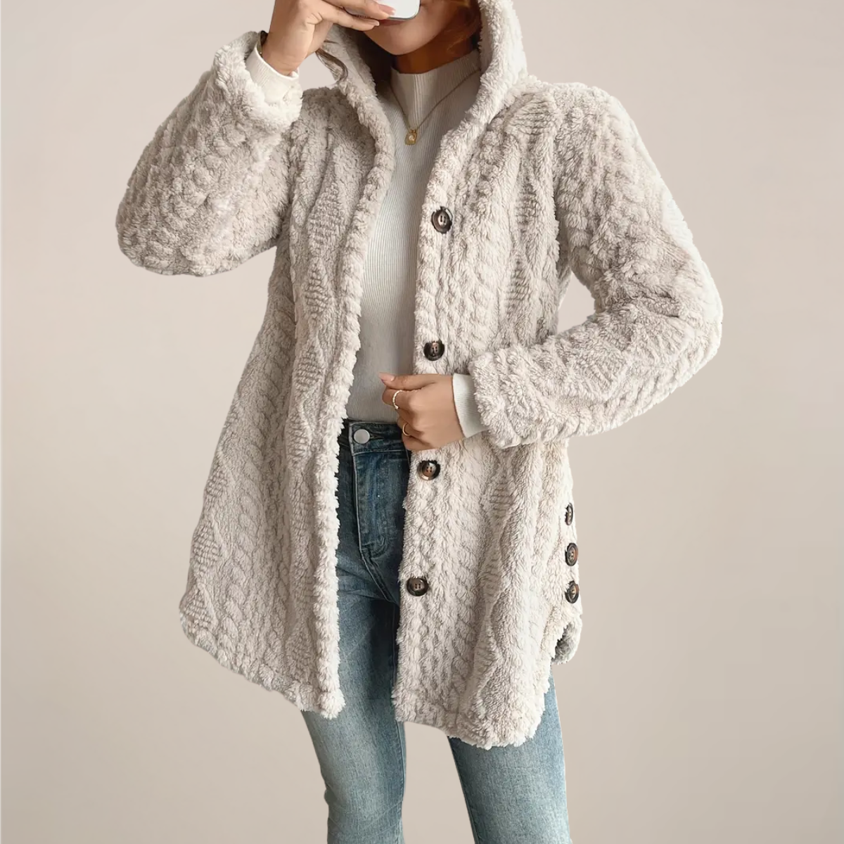 Damen Strickcardigan Lockerer Frühlingslook