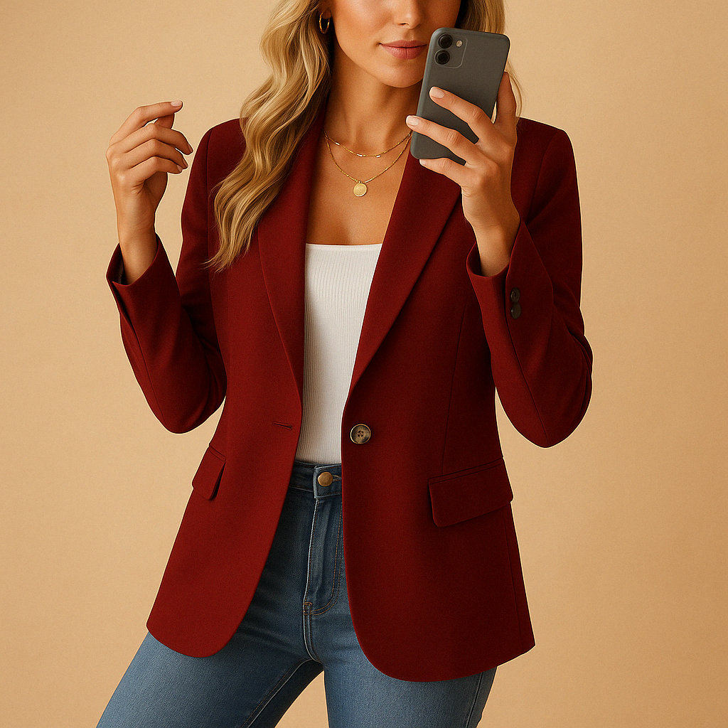 Damen Frühjahrsblazer Elegantes Klassik Design