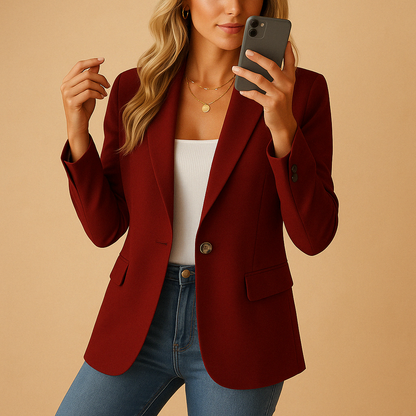 Damen Frühjahrsblazer Elegantes Klassik Design