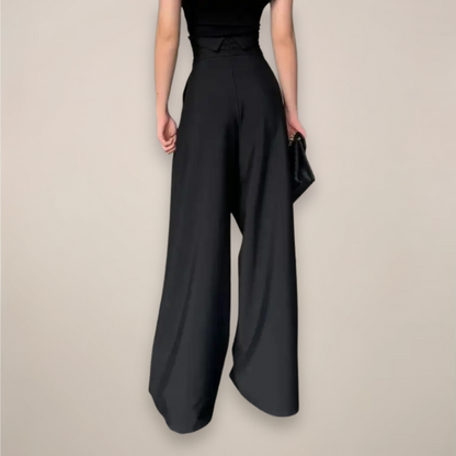 Damen Hochtaillierte Weitehose