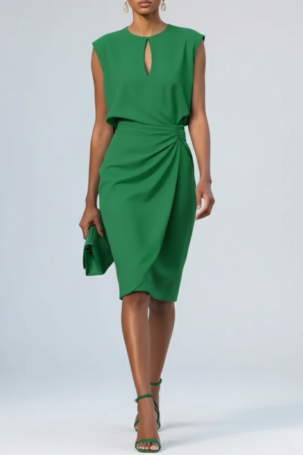Damen Cocktailkleid Midi