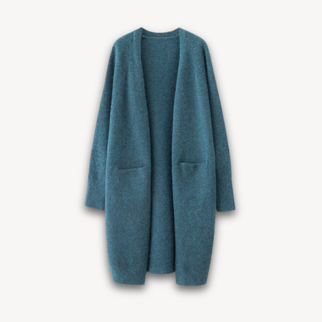 Damen Offener Langcardigan