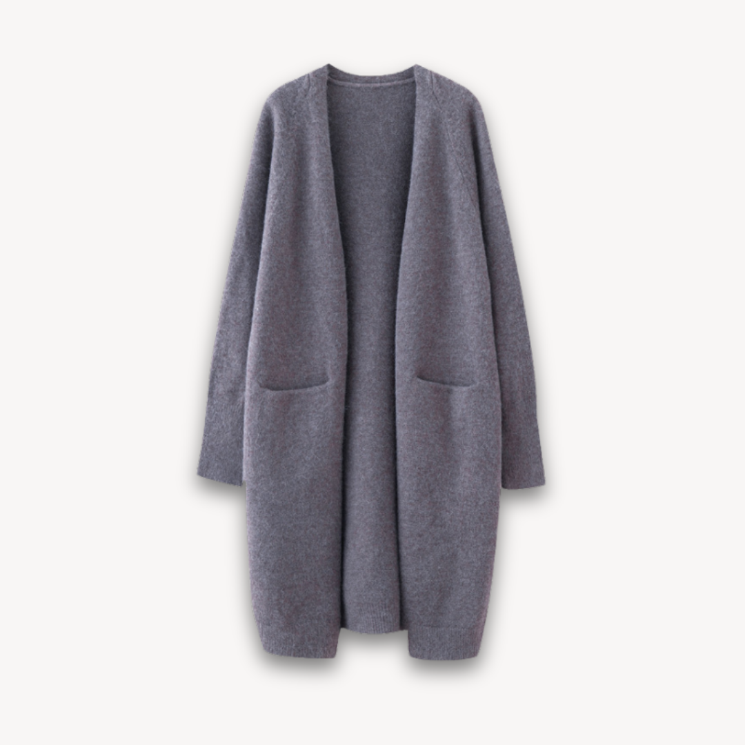 Damen Offener Langcardigan