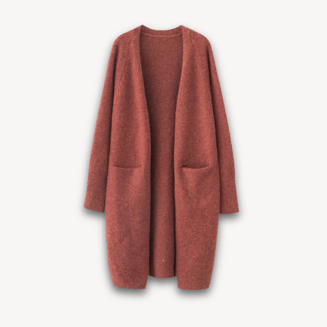 Damen Offener Langcardigan