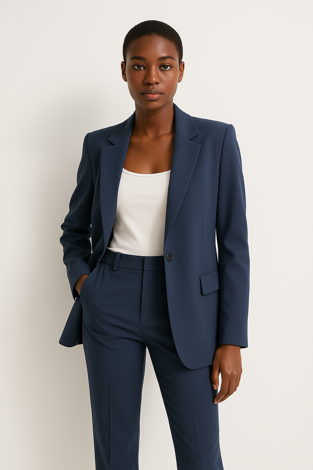 Damen Hosenanzug Set Gerades Bein - Norvielle