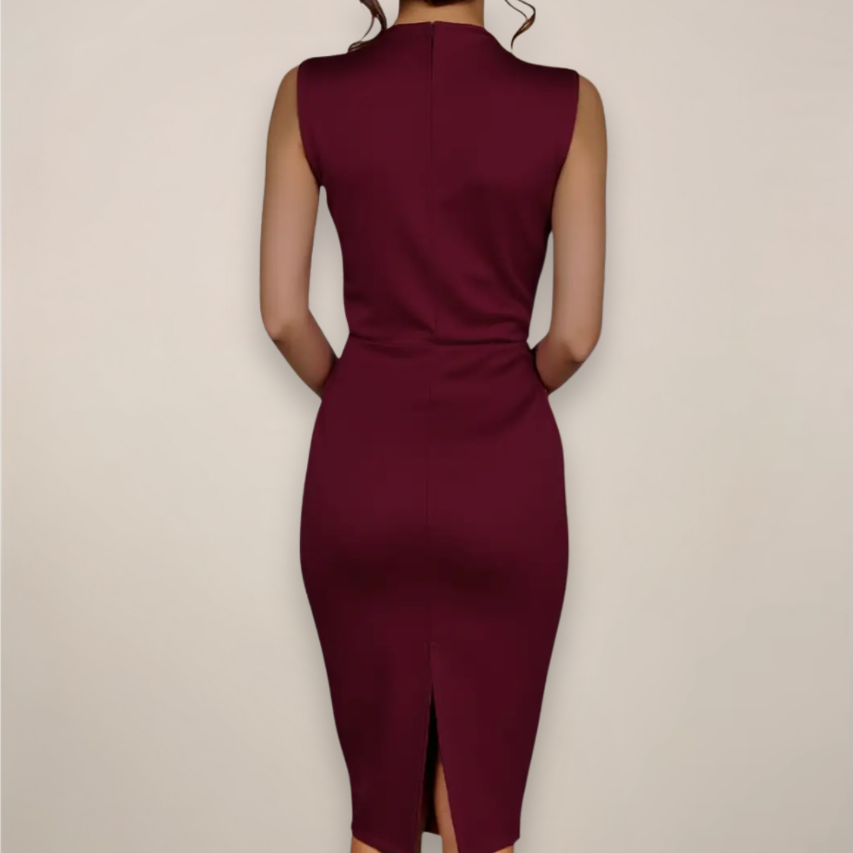 Damen Ärmelloses Kleid Klassisch