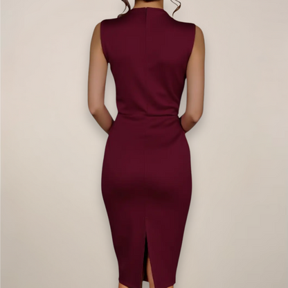 Damen Ärmelloses Kleid Klassisch
