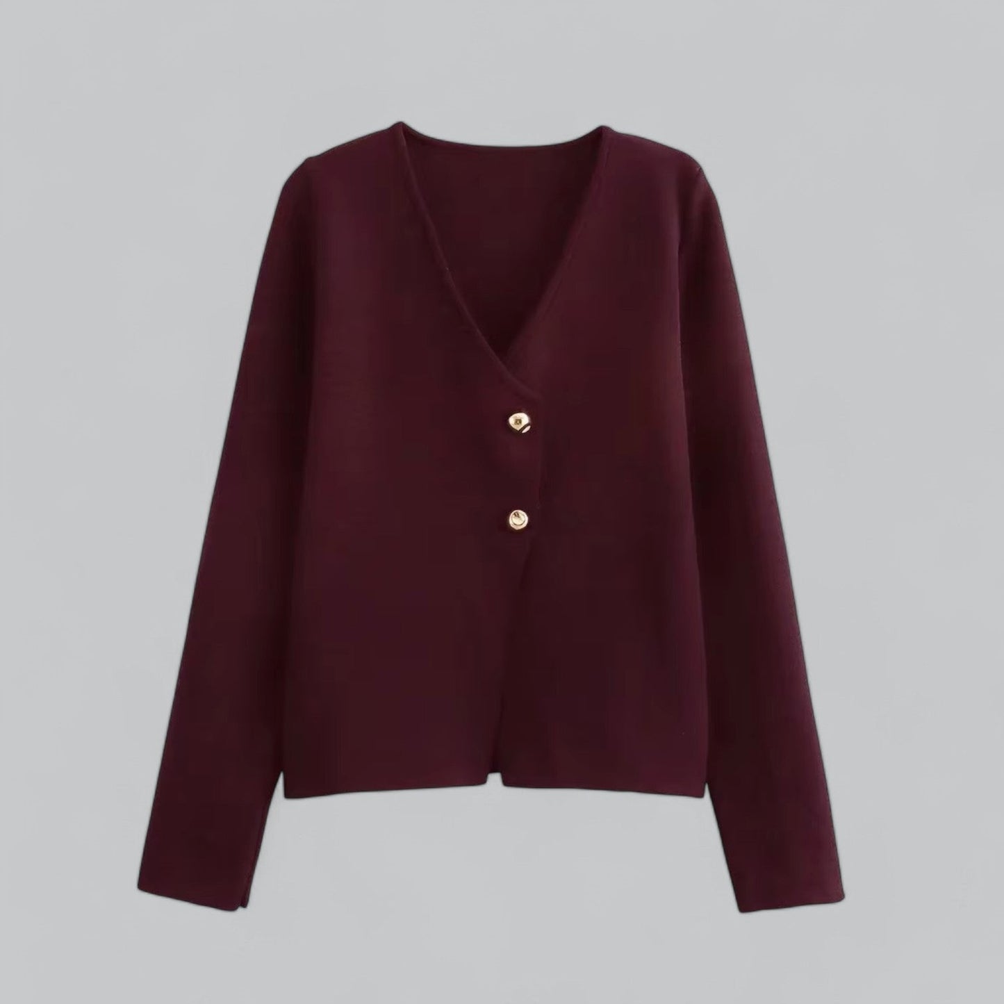 Damen Cardigan Mit Knöpfen Beige