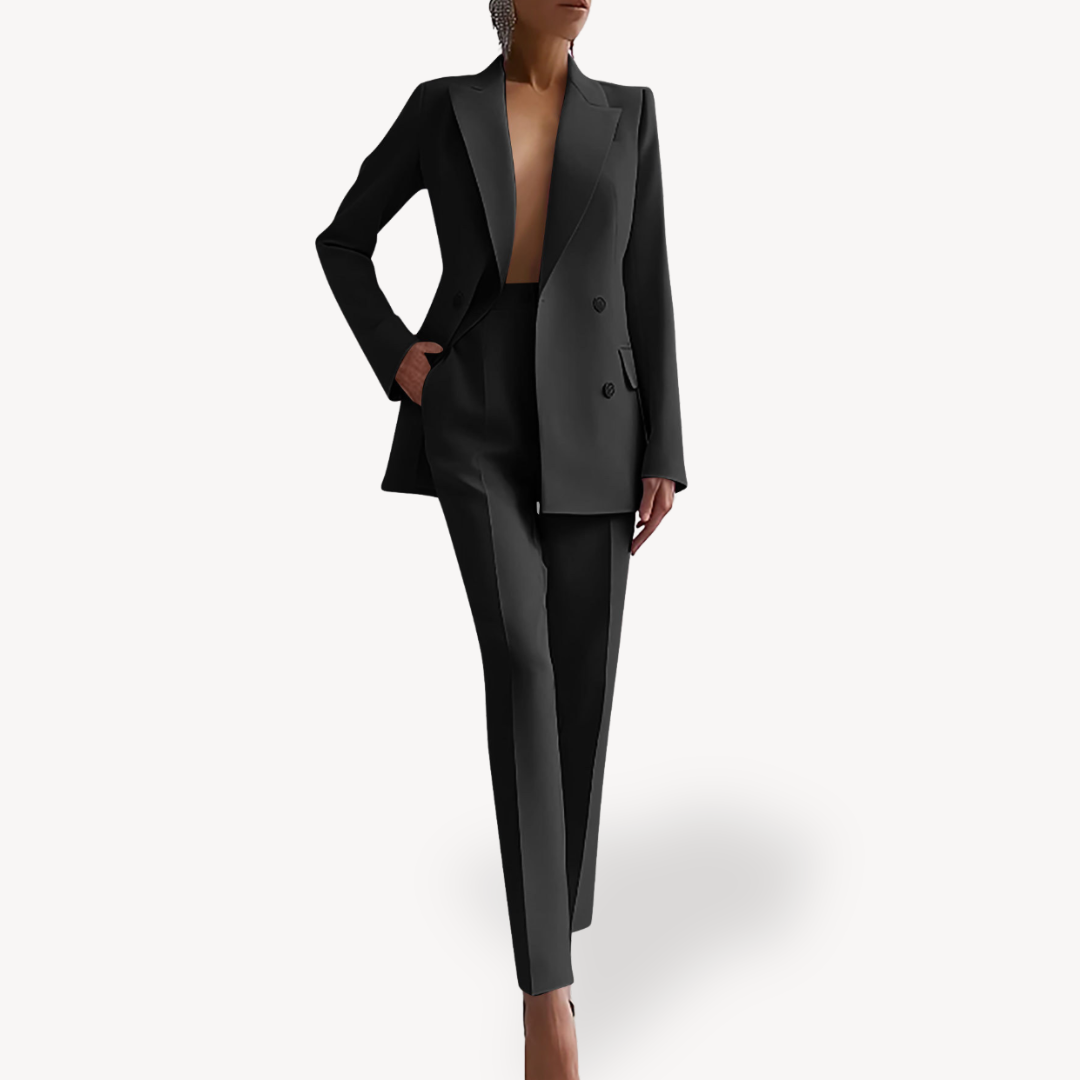 Damen Elegantes Maßgeschneidertes Anzug-Set Langblazer - Norvielle