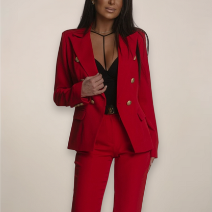 Damen Maßgeschneidertes Blazer Hosen Set