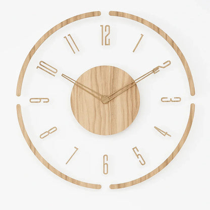 Holzwanduhr Minimalistisch Lautlos