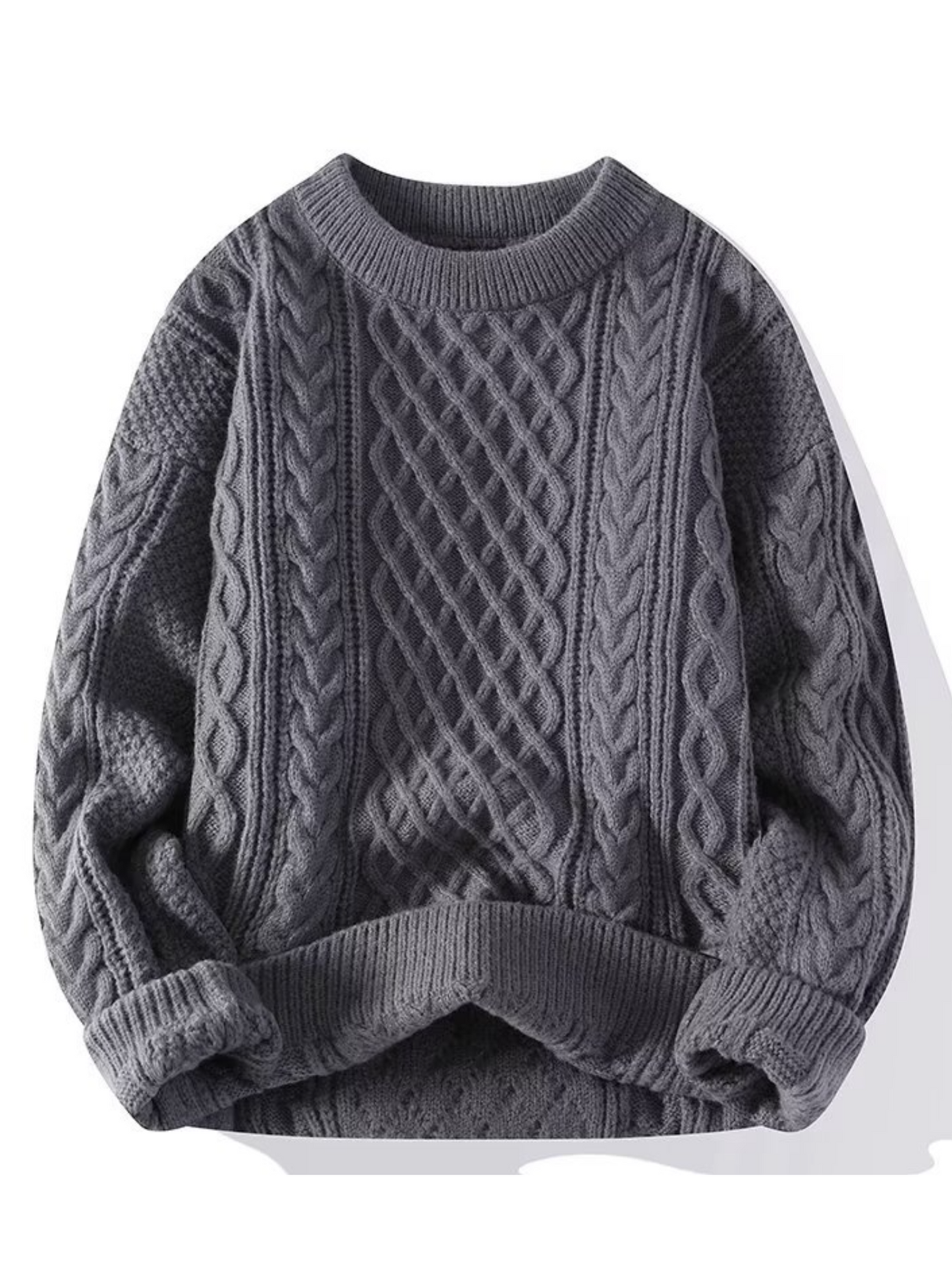 Damen Wollpullover Atmungsaktiv Wärme Beige