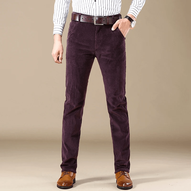 Herren Arbeitscordhosen Slim Fit