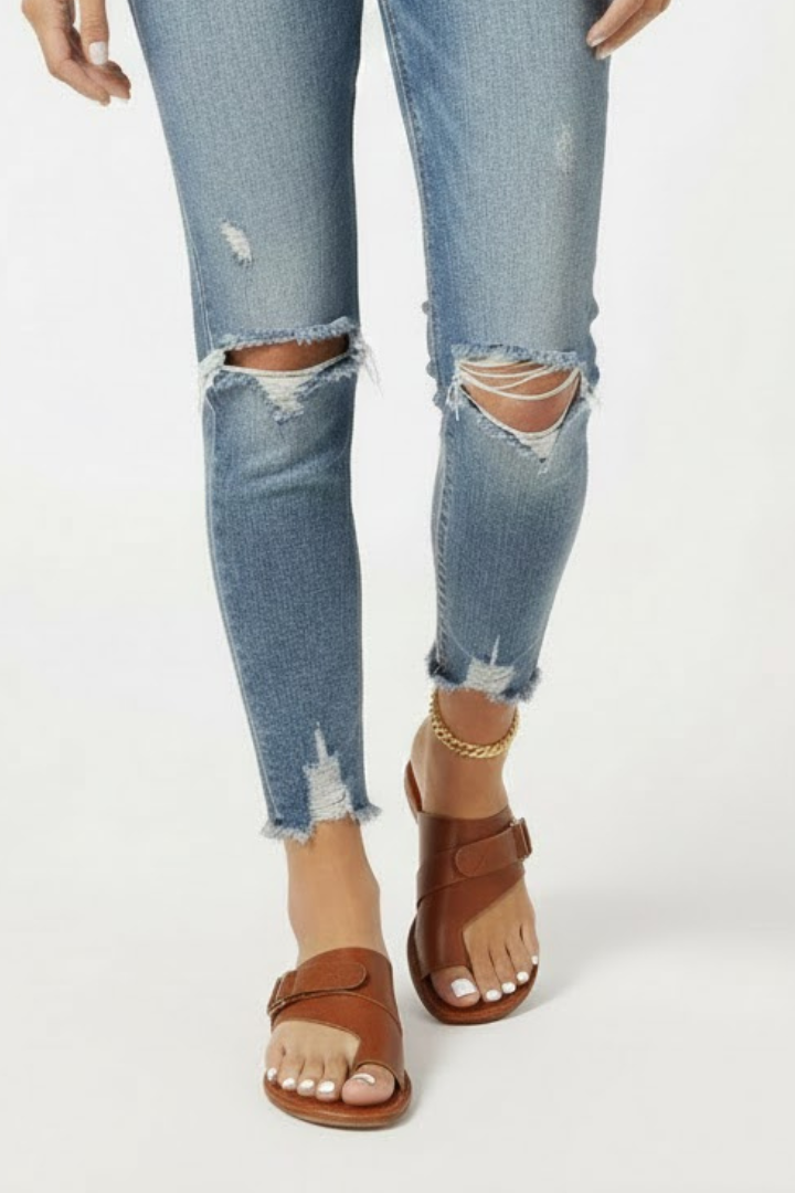 Damen Sandalen Schnallenverschluss Sommer