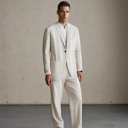 Herren Anzugset Klassisch mit Jacke, Weste und Hose
