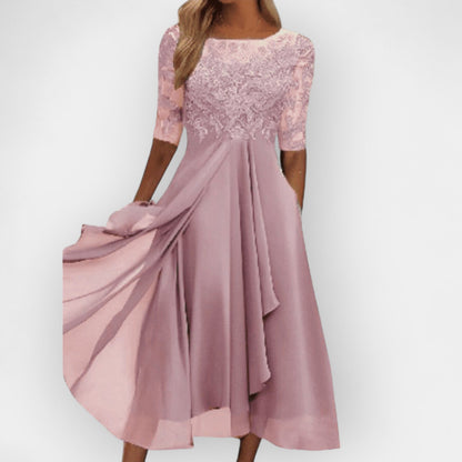 Damen Midi Kleid Festlich