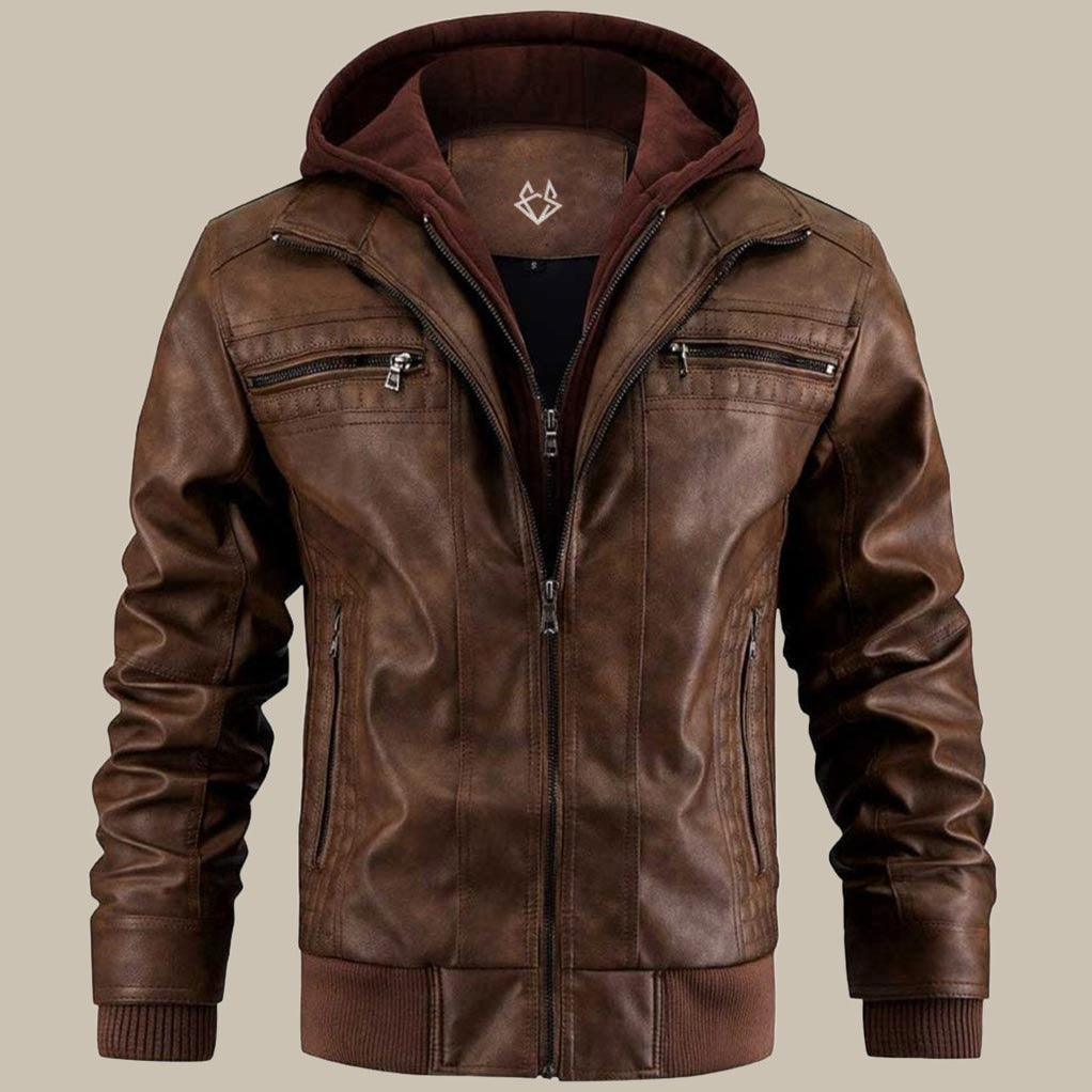Herren Jacke Glatt Oberfläche Gerade Form