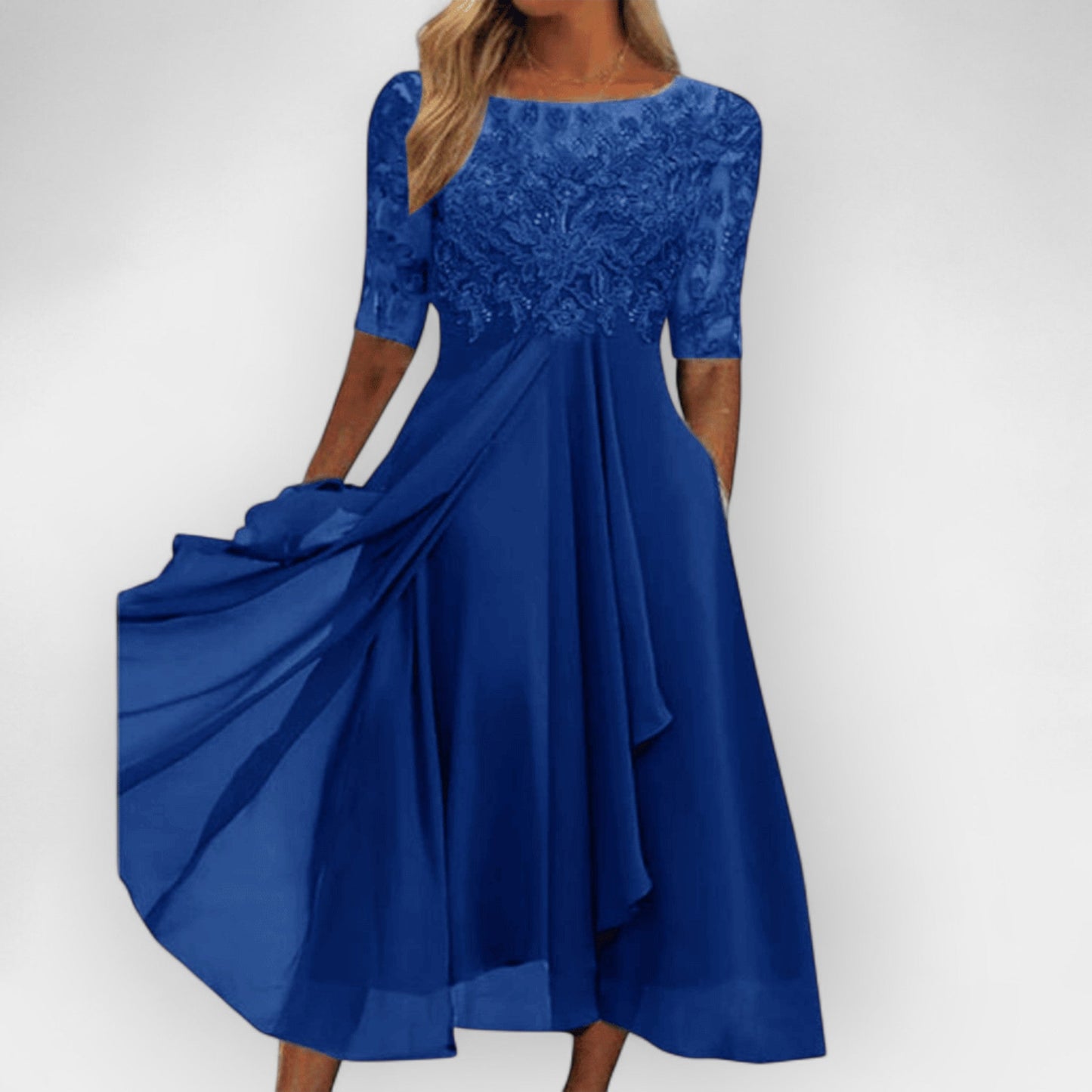 Damen Midi Kleid Festlich