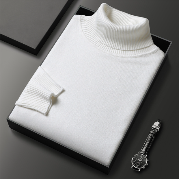 Herren Rollkragenpullover Lässig Frühjahr
