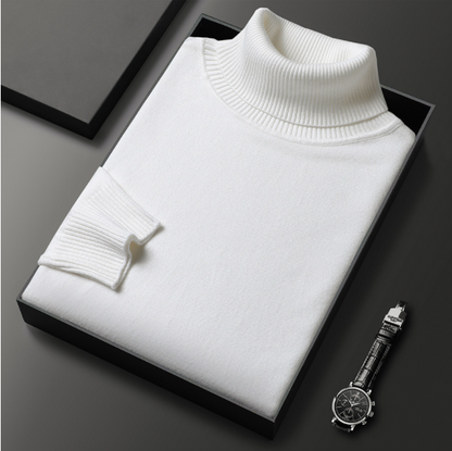 Herren Rollkragenpullover Lässig Frühjahr