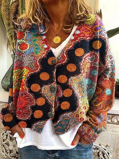 Damen Strickcardigan Bunt