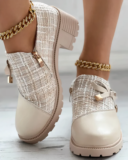 Damen Stiefel Chunky Heel Strapazierfähig
