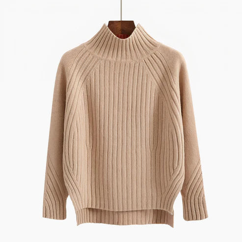 Damen Langstrick Rollkragenpullover Warm - Norvielle