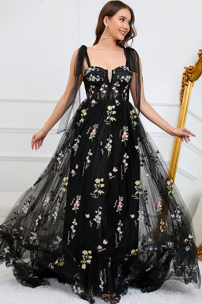 Damen Maxi Kleid Blumenmuster Elegantes Design