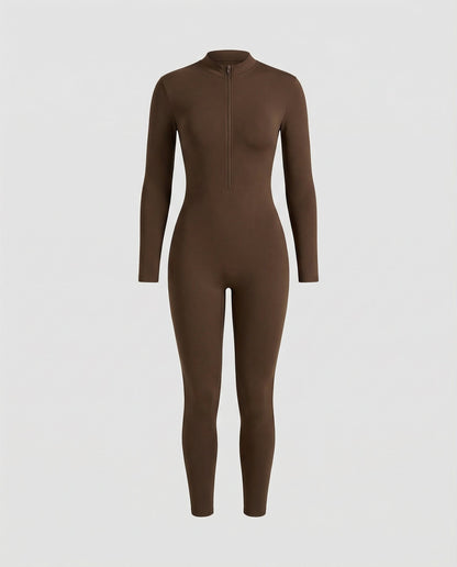 Damen Overall Stehkragen Herbst Farben
