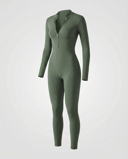 Damen Overall Stehkragen Herbst Farben
