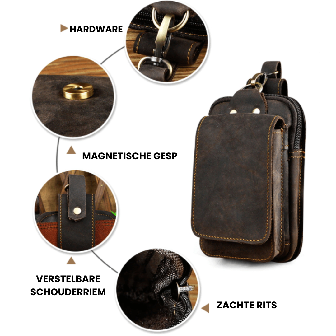 Leder Herren Hüfttasche Echtleder