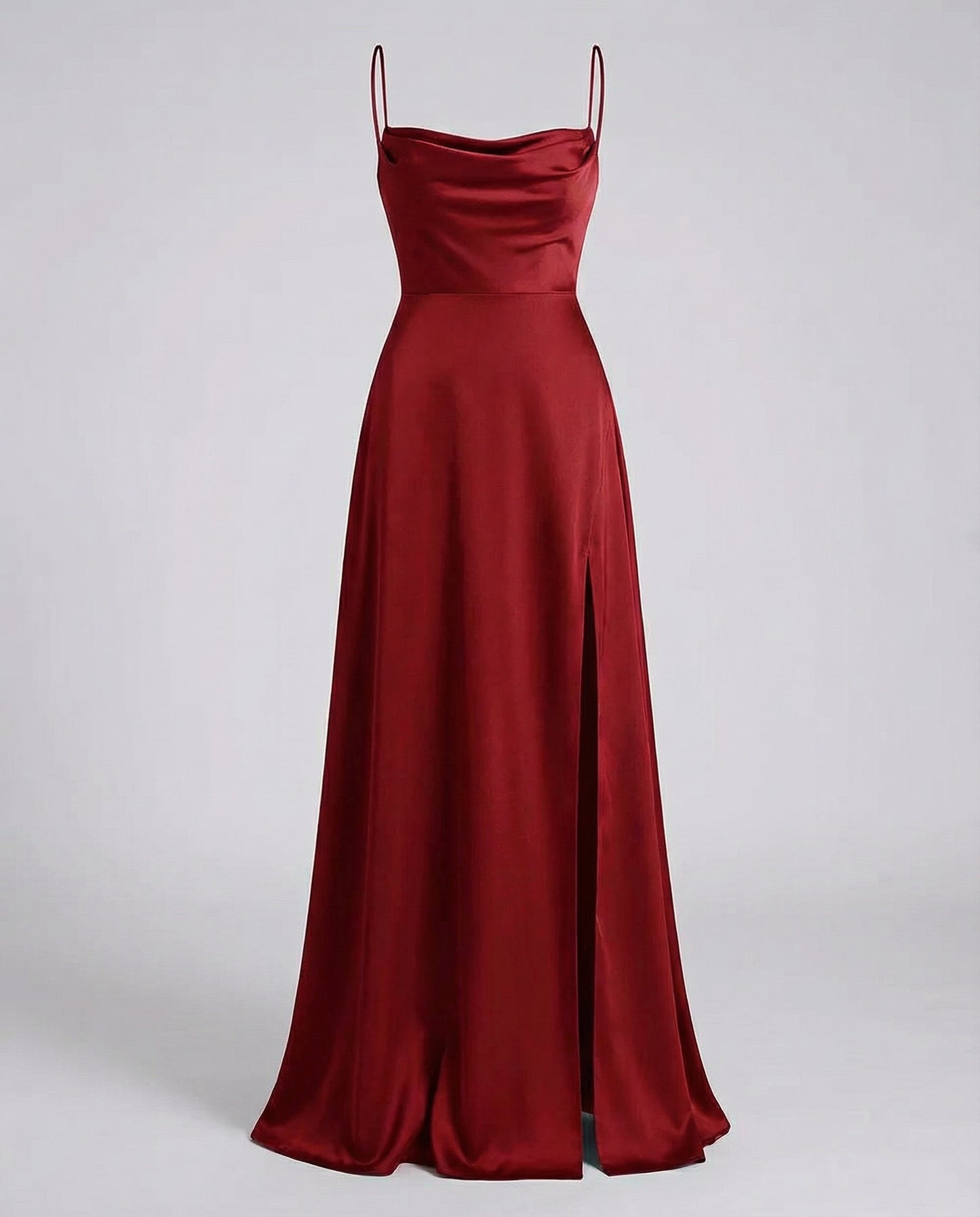 Damen Seiden Maxikleid Elegantes Design