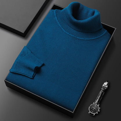 Herren Rollkragenpullover Lässig Frühjahr